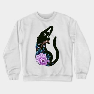 Flower Japan Cat Crewneck Sweatshirt